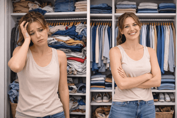 Pequenos hábitos diários que desorganizam o guarda-roupa sem perceber