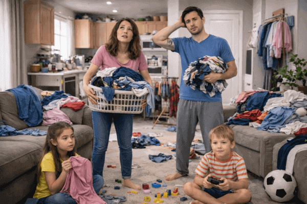 Como a dinâmica familiar influencia a desordem em espaços pequenos