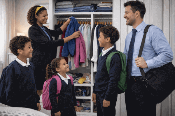 O que a rotina da manhã revela sobre a organização do guarda-roupa